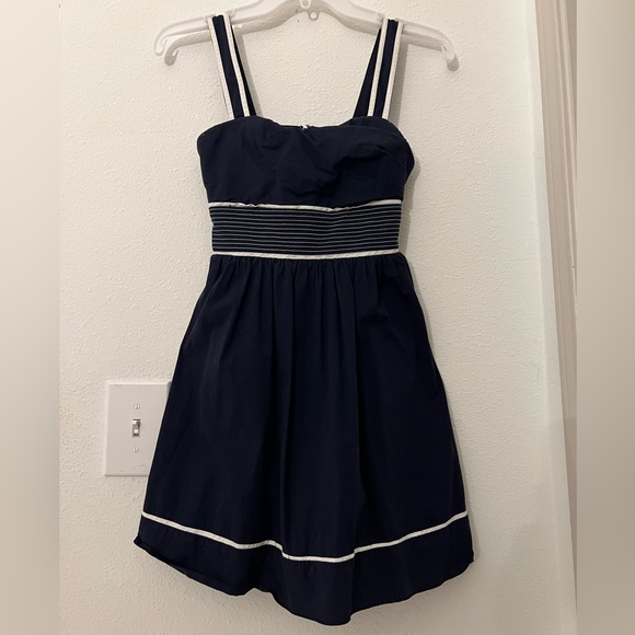 Navy Blue Sailor Dress - Picture 1 of 4